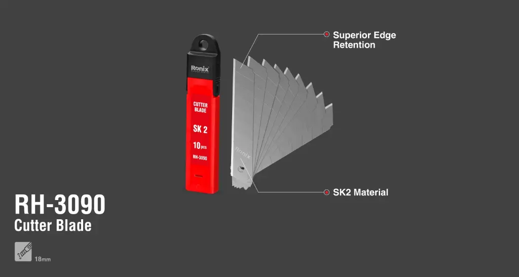 Utility knife blades SK2-10cm