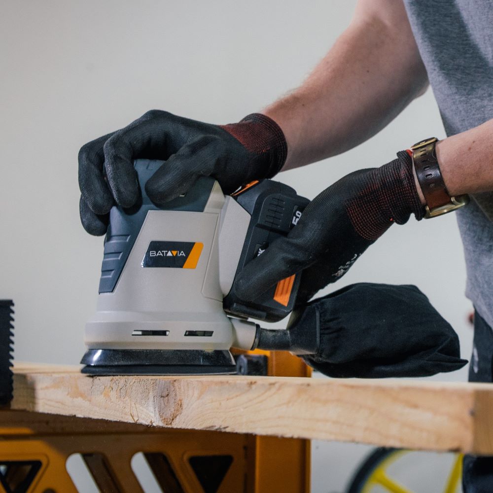 Batavia 18V orbital sander 125 mm. Without battery and charger