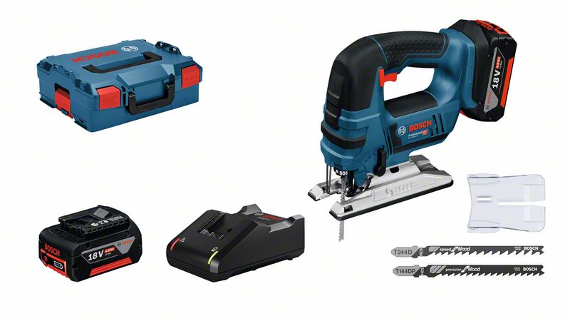 Akutikksaag Bosch GST 18V-LI B, (2x4.0Ah), GAL 18V-40, 18V, 0 - 2.700 min.-1