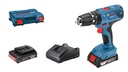 Löökakutrell Bosch GSB 18V-21, (2x2.0Ah), GAL 18V-20, 0-480 / 0-1.800 min.-1