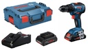 Akutrell Bosch GSR 18V-55, (2x4.0Ah ProCORE 18V), GAL 18V-40, 0-460 / 0-1.800 min.-1