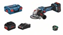 Akunurklihvija Bosch GWS 18V-15 SC, 2x8.0Ah ProCORE 18V, GAL 18V-160 C, 3.400 - 11.000 min.-1, BITURBO