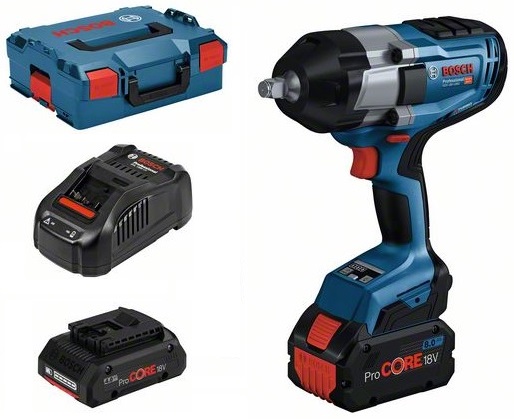Akulöökmutrikeeraja Bosch GDS 18V-1000, 1/2", LB, (2x5.5Ah ProCORE), 1880CV, BITURBO