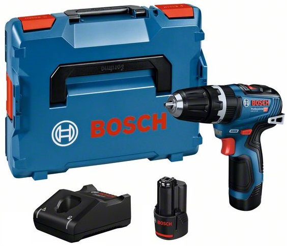 Löökakutrell Bosch GSB 12V-35, (2x3.0Ah), 0-460 / 0-1.750 min.-1