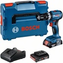 Löökakutrell Bosch GSB 18V-45, (2x2.0Ah), 0-500 / 0-1.900 min.-1