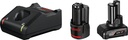 Akud + laadija Bosch GBA 12V / 2.0Ah + 4.0Ah + GAL 12V-40 Set
