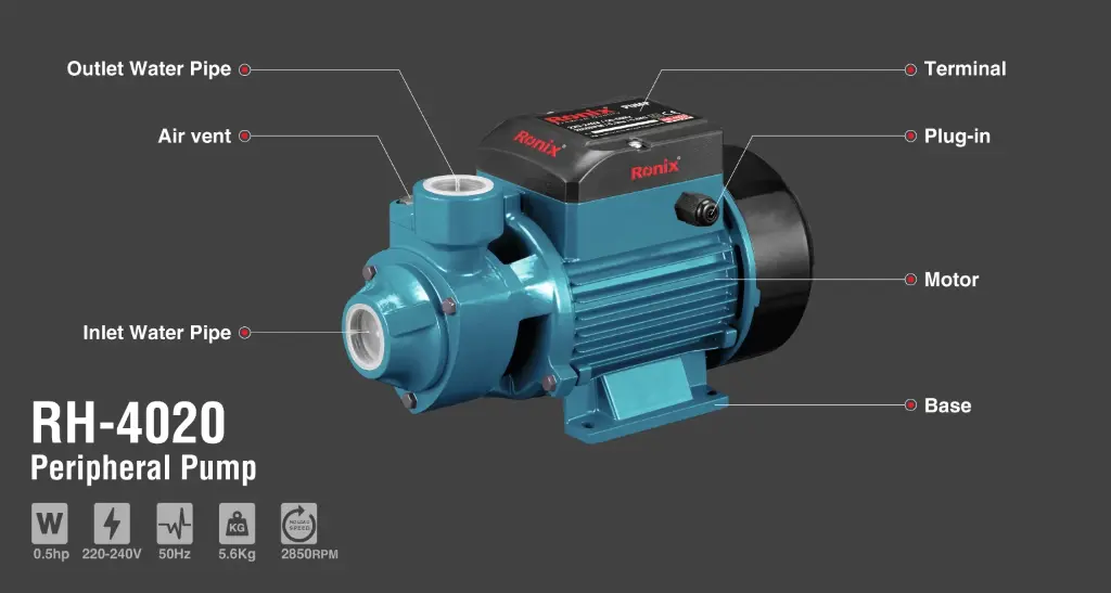 Peripheral Water Pump 0.5hp