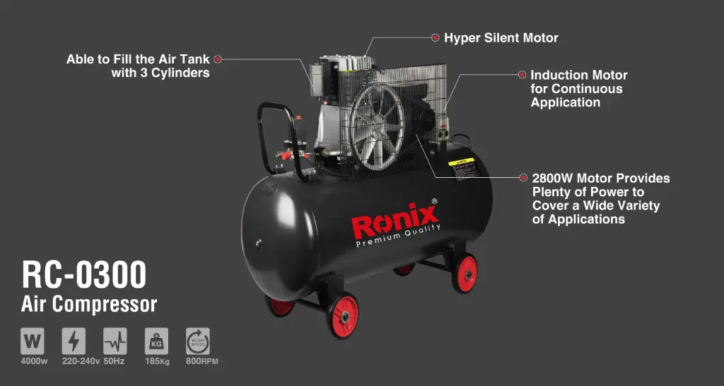Air compressor 300L 4000w