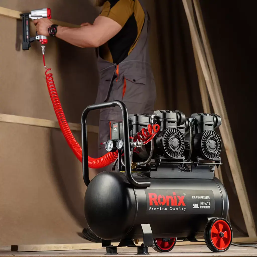 Silent Air Compressor 50L-2600W (double motor)