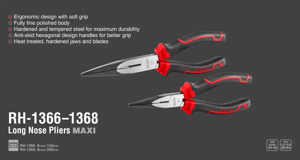 Long Nose Pliers 8 inch/200mm-Maxi Series