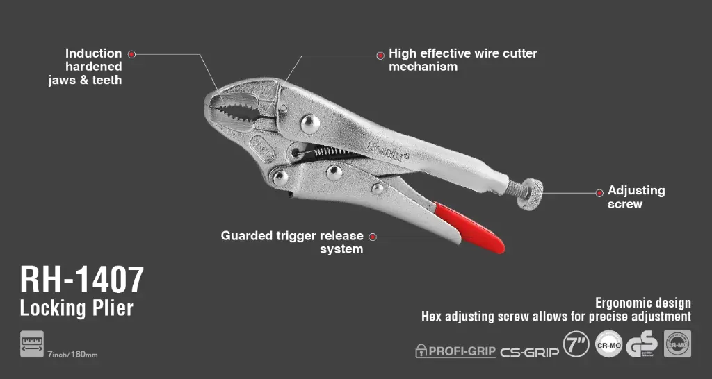Locking Pliers 185mm/7inch