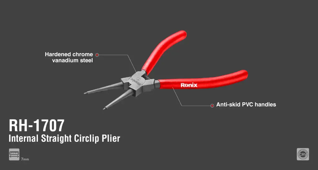 Straight Internal Circlip Pliers 7mm