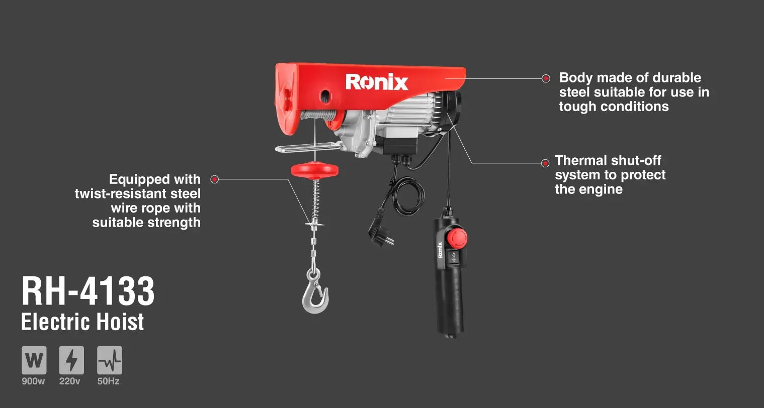 Electric Hoists 18m-500kg