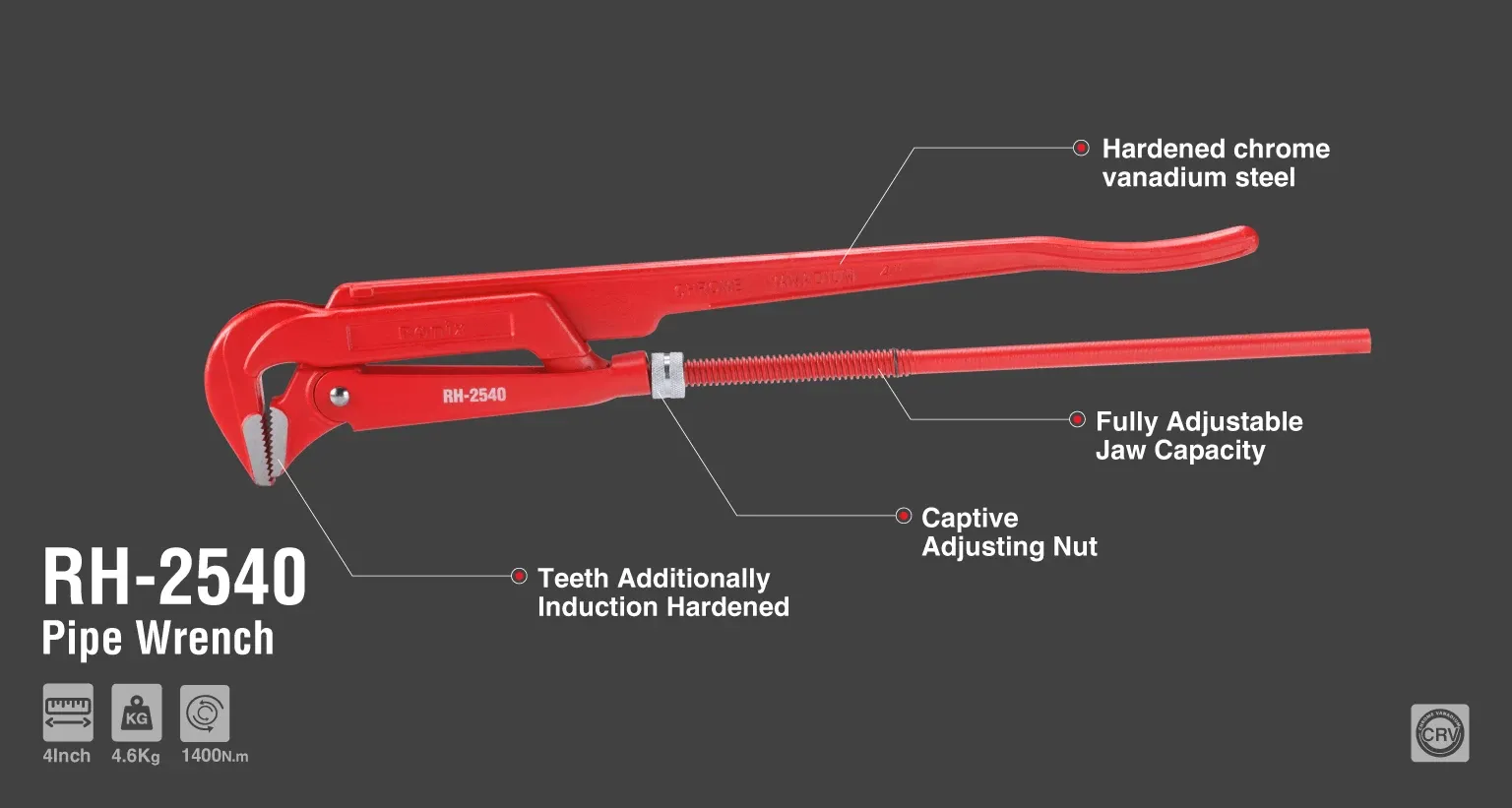 Pipe Wrench 4"
