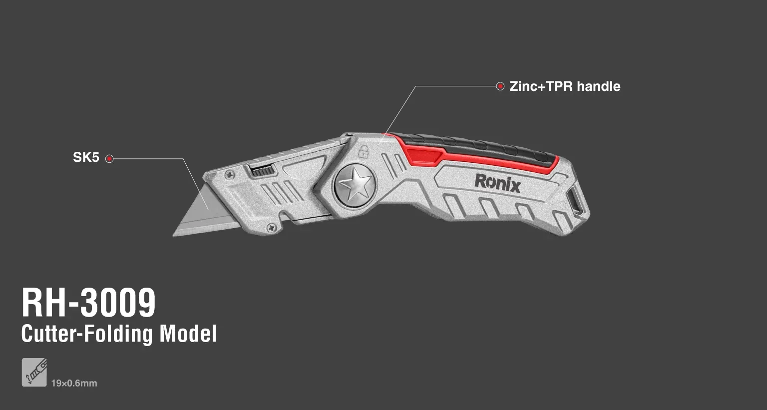 Trapezoidal Retraceable Knife-Folding Model