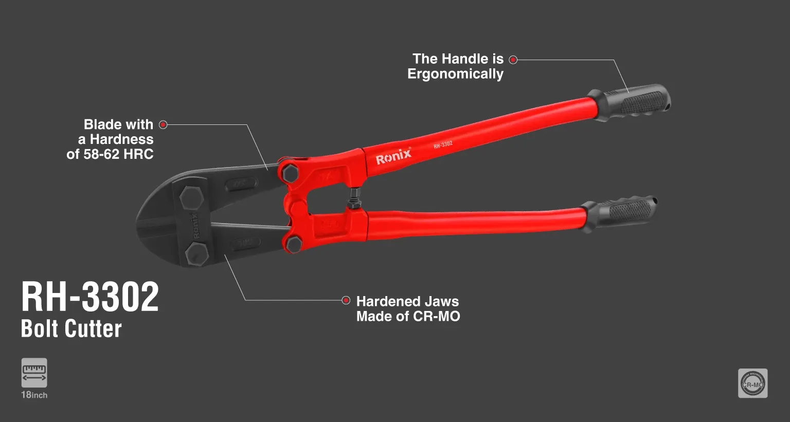 Bolt cutting pliers 18"