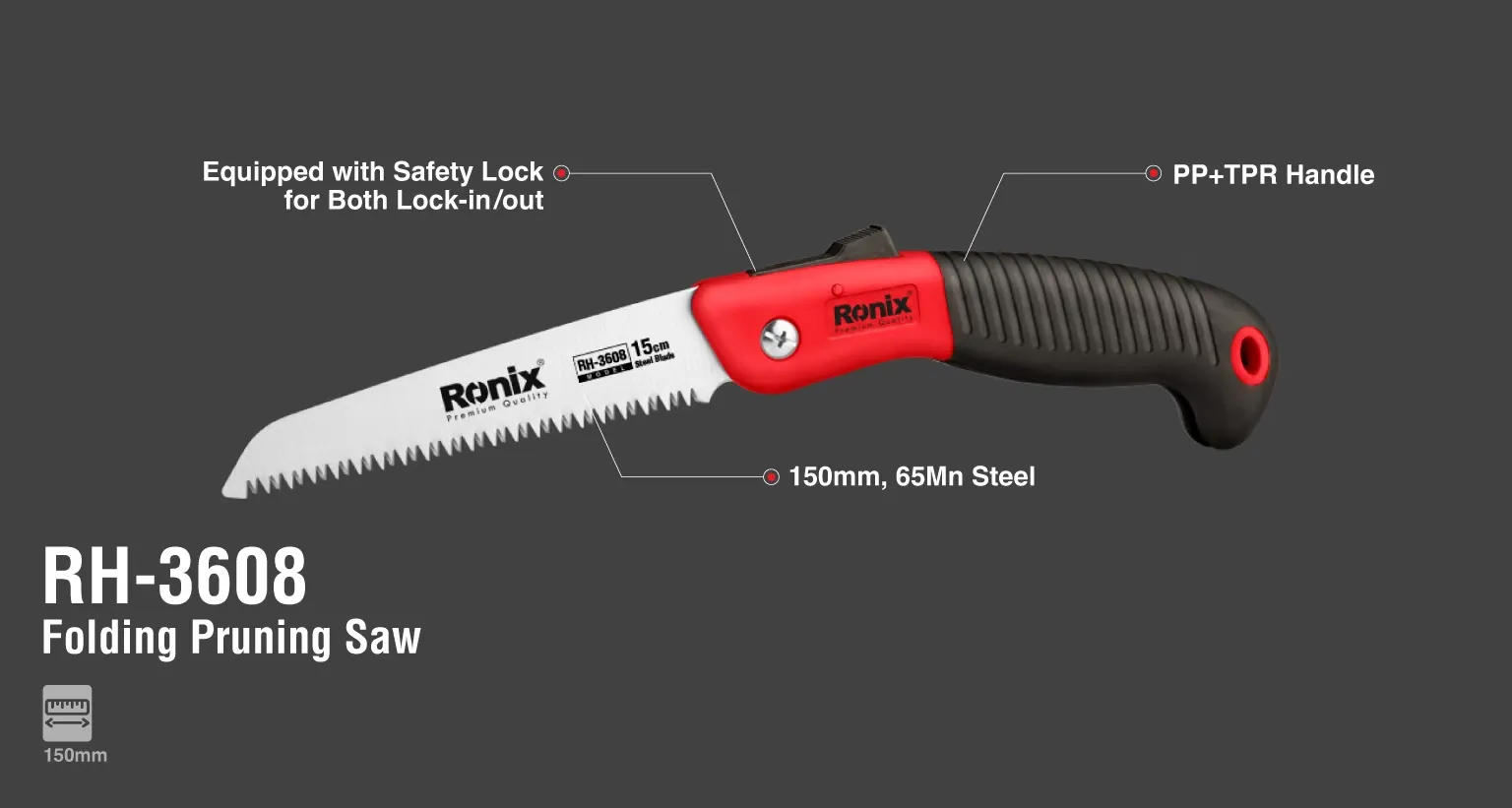 Folding Pruning saw 160 mm