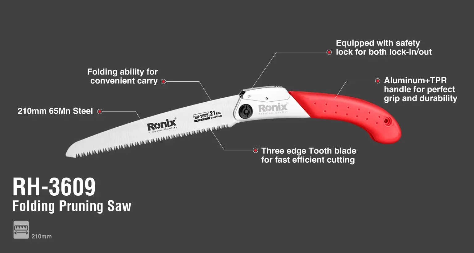 Folding Pruning Saw 210 mm