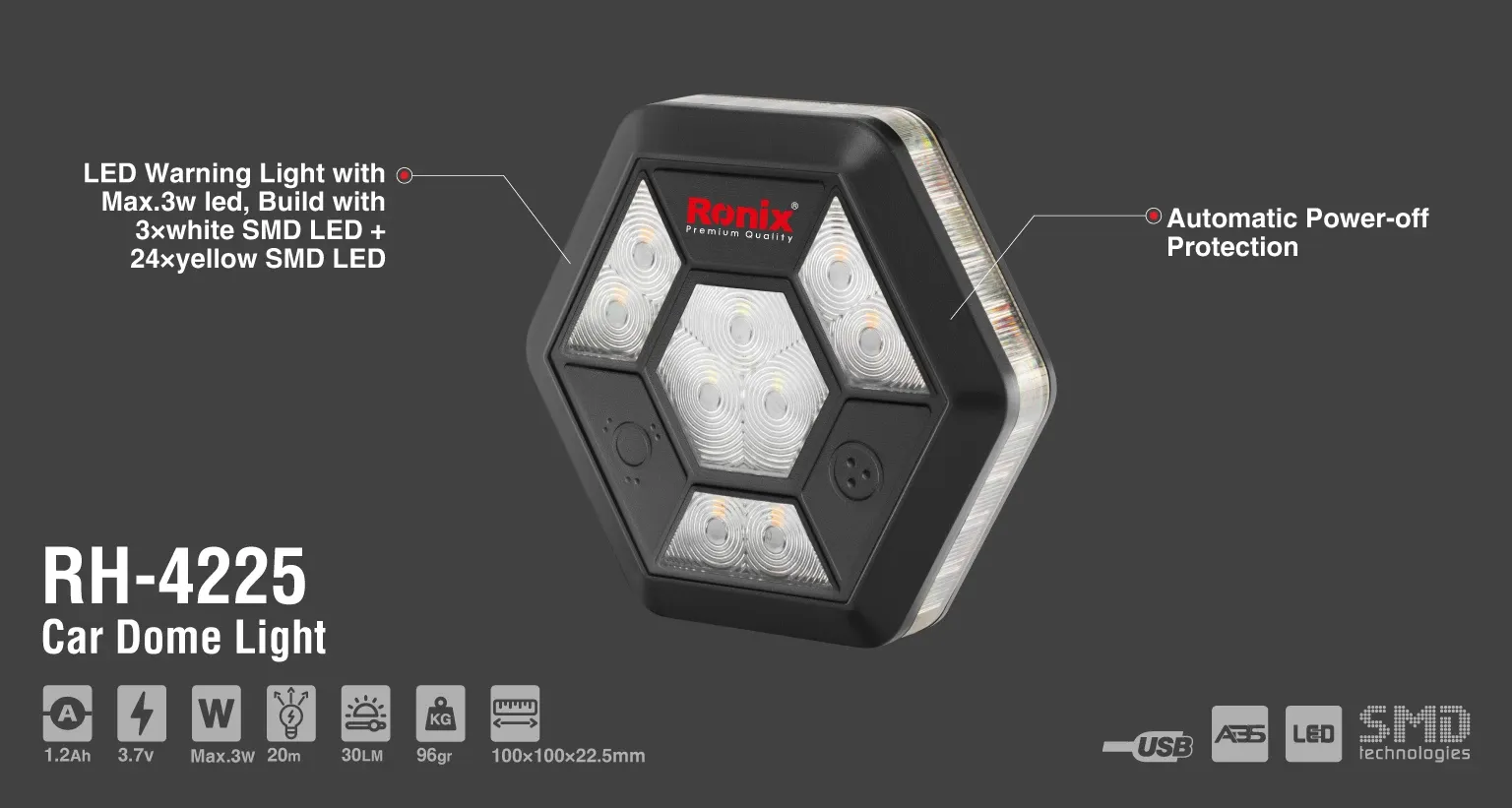 Car dome light 30lm - Dome model