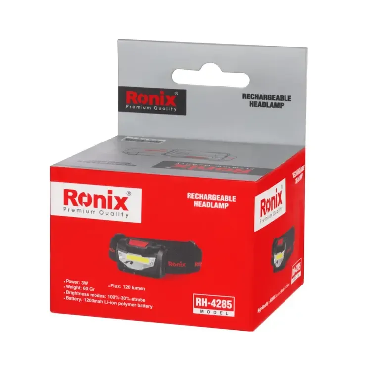 3w Rechargable headlamp 120Lm