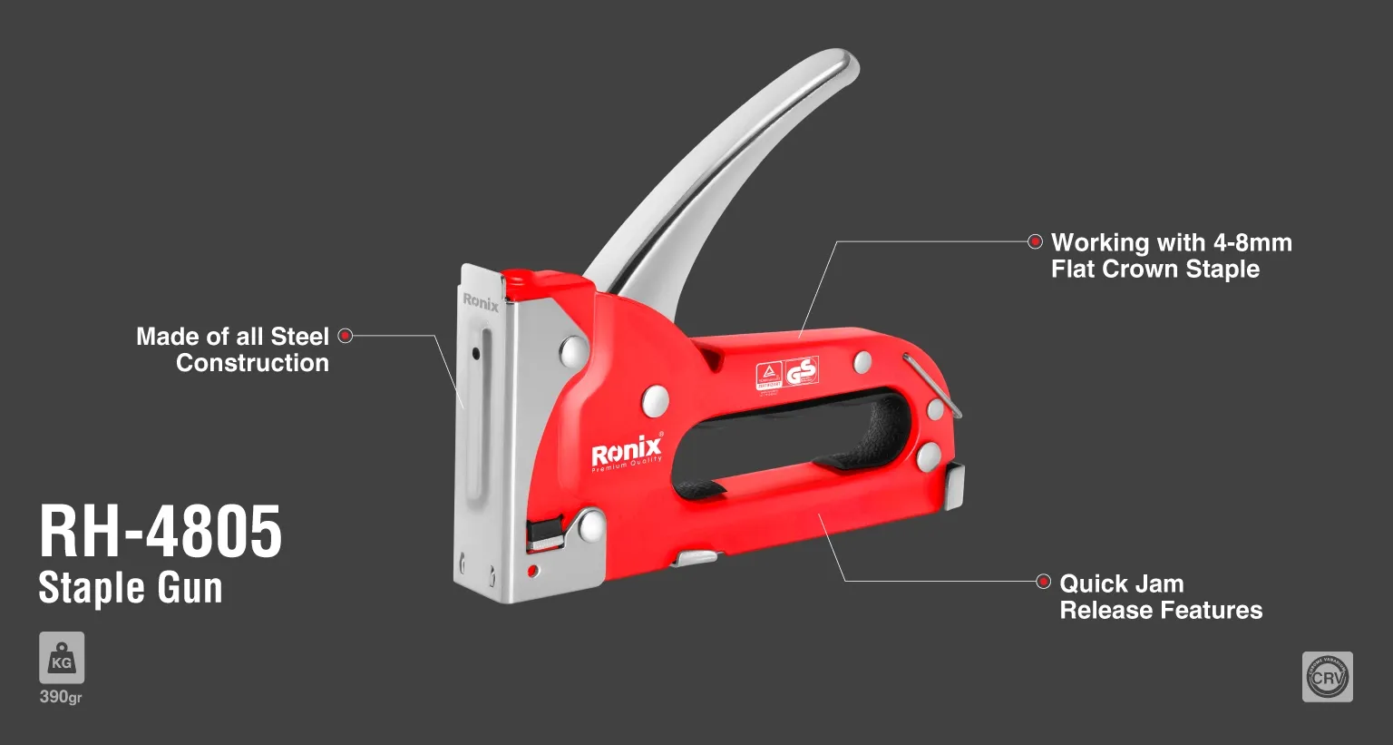 Staple gun 8mm
