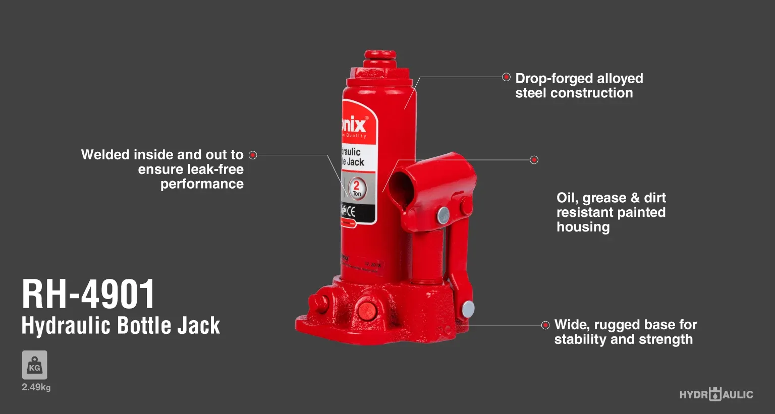 Hydraulic Bottle Jack 2 Ton
