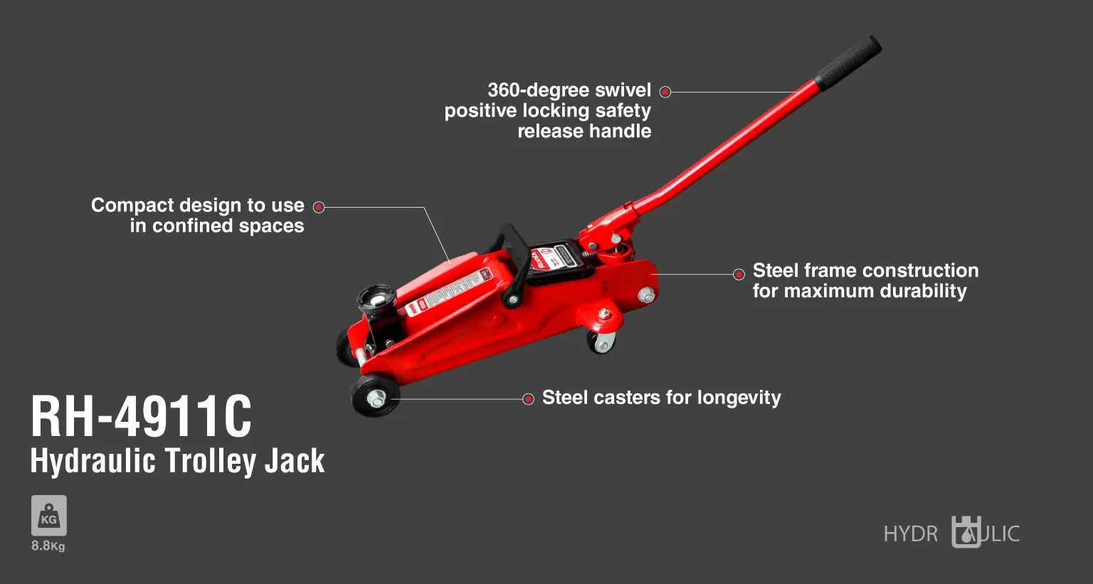Hydraulic Trolley Jack 2 Ton