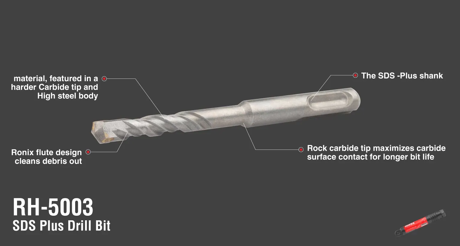 SDS Plus Drill Bit 8x110 mm
