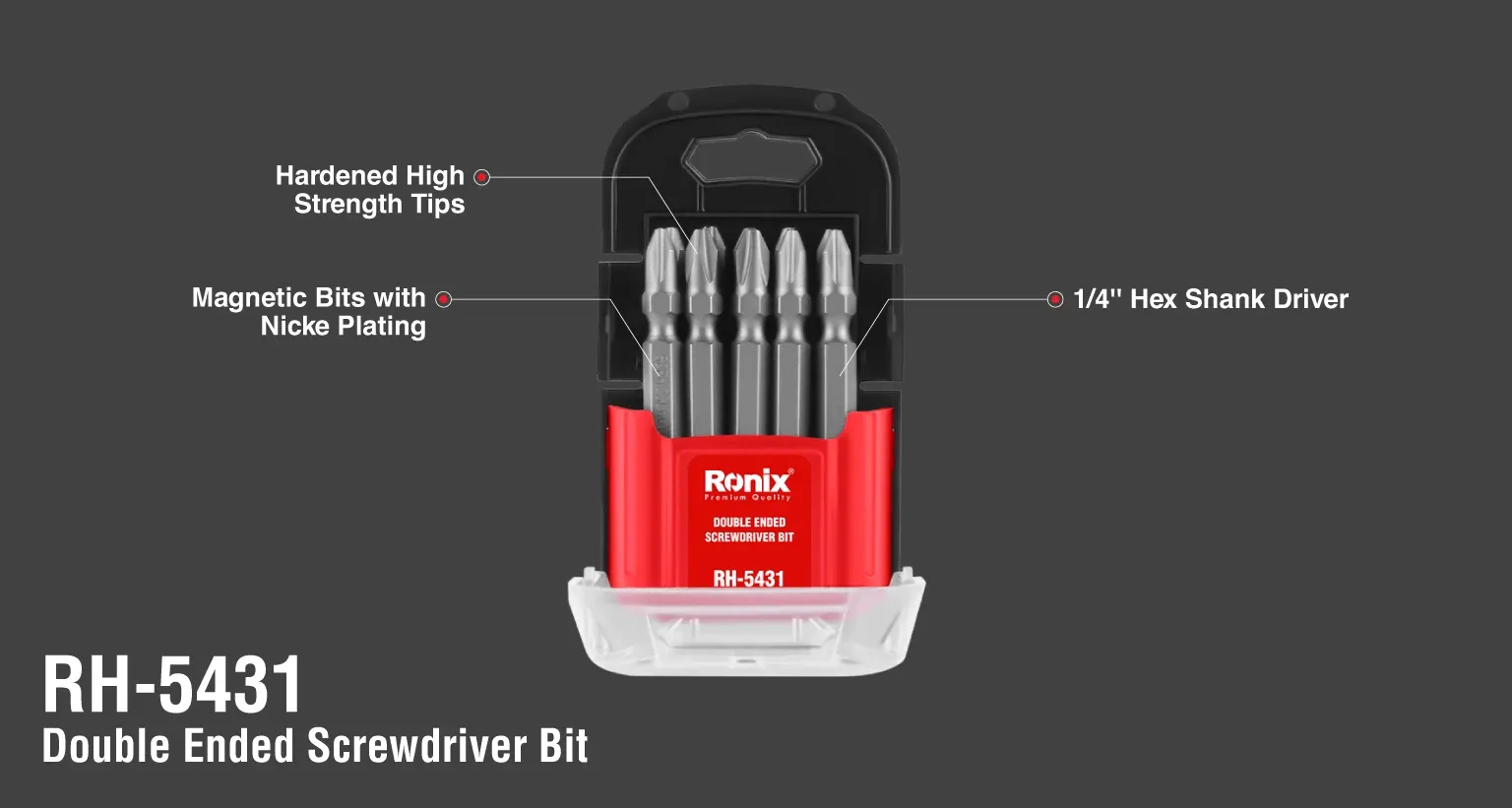 Double Ended Screwdriver Bit-PH2*SL6*65mm