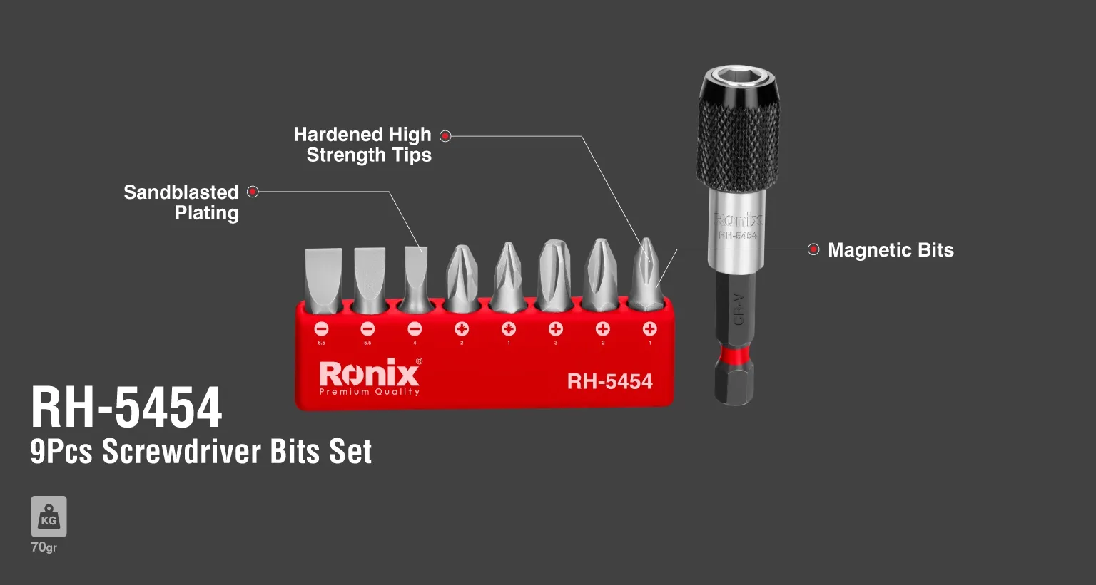 Screwdriver Bits Set 9pcs