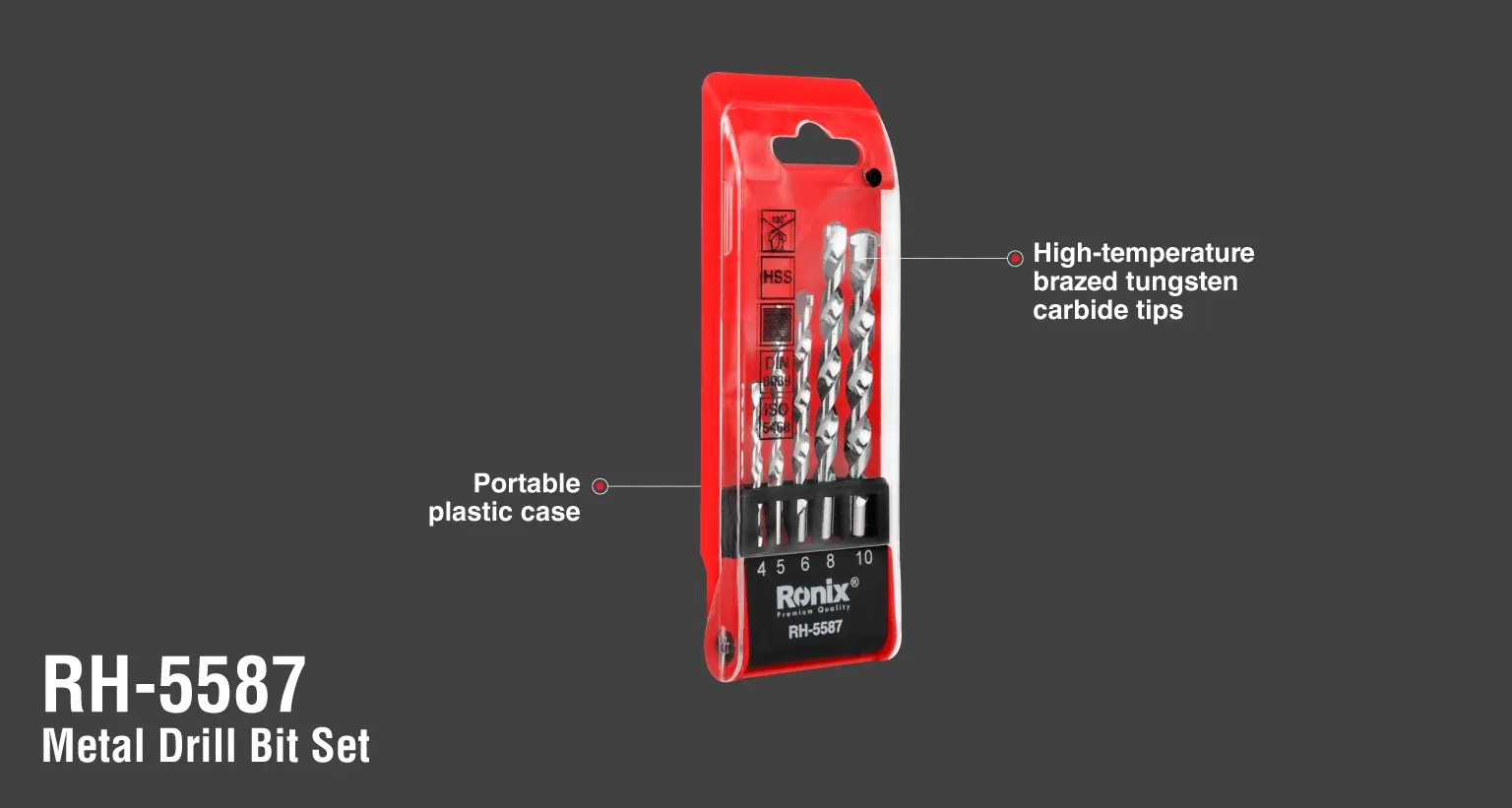 Concrete Drill Bit Set(5Pcs)
