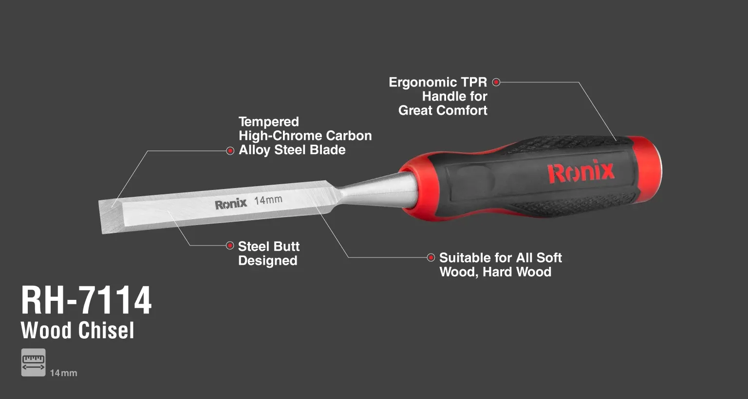 Wood Chisel 14mm