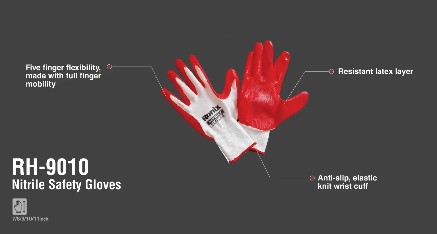 Nitrile Coated Work Gloves