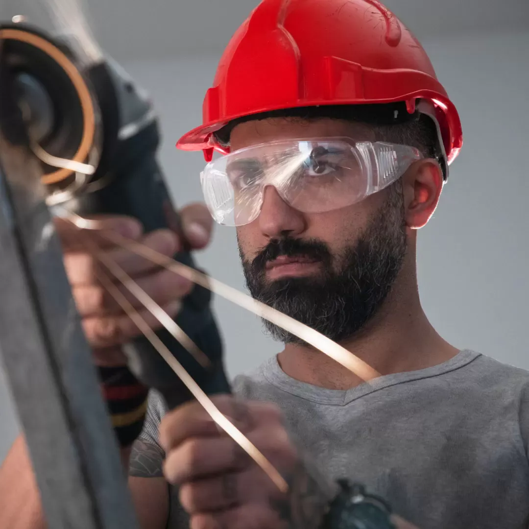 Safety glasses with side shields