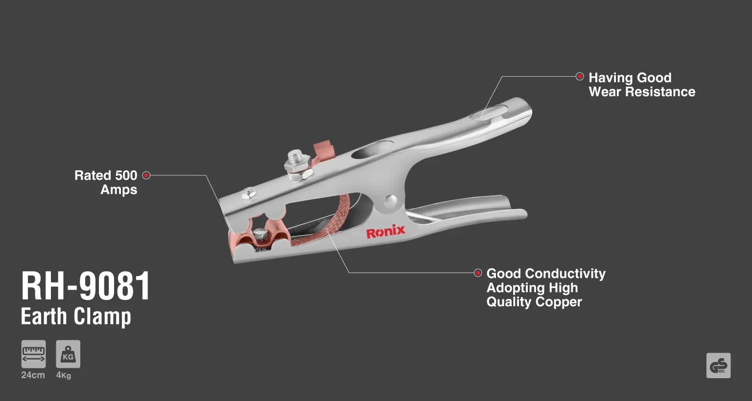 Earth clamp 500A