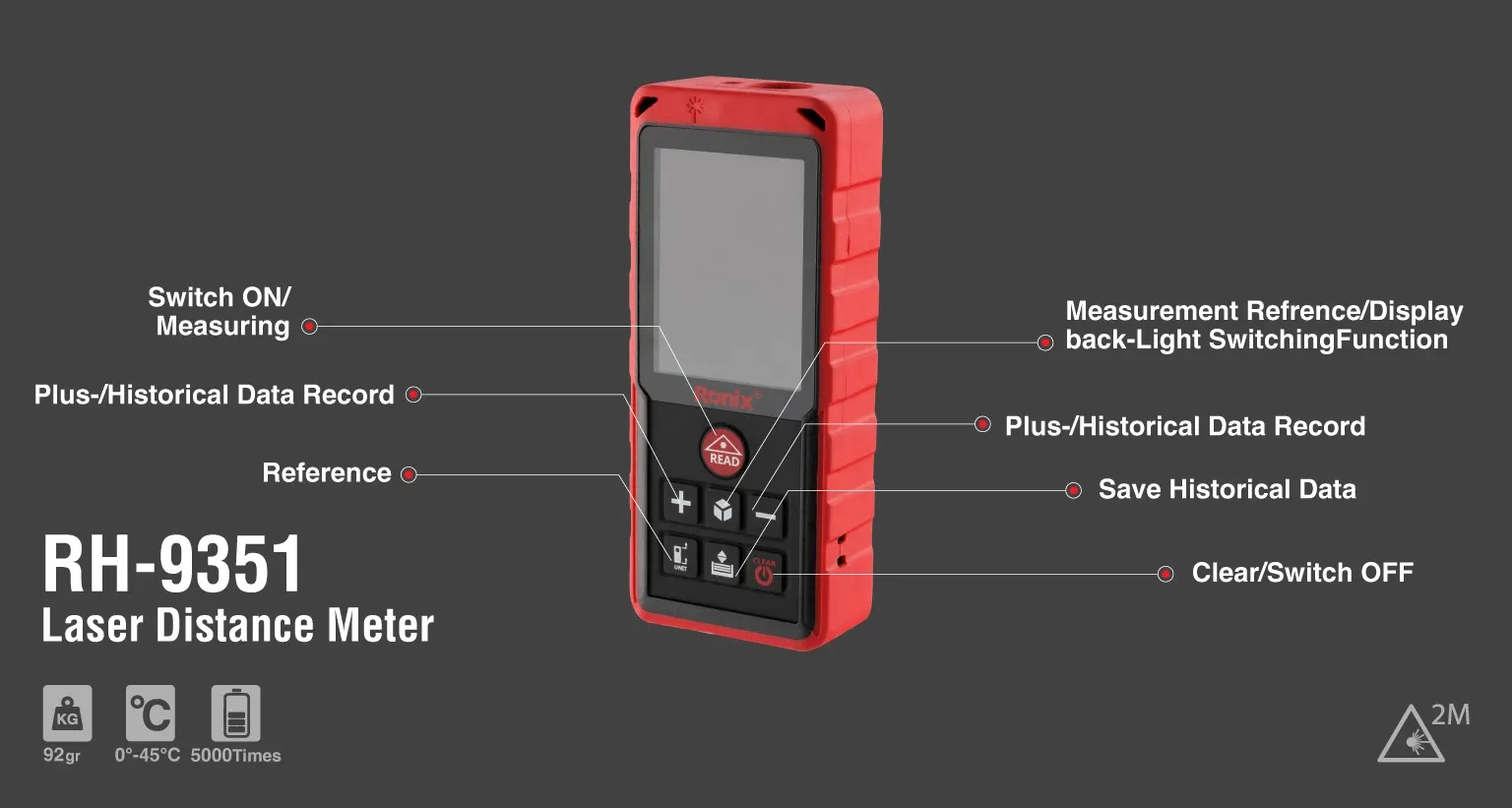 Laser Distance Meter 50M