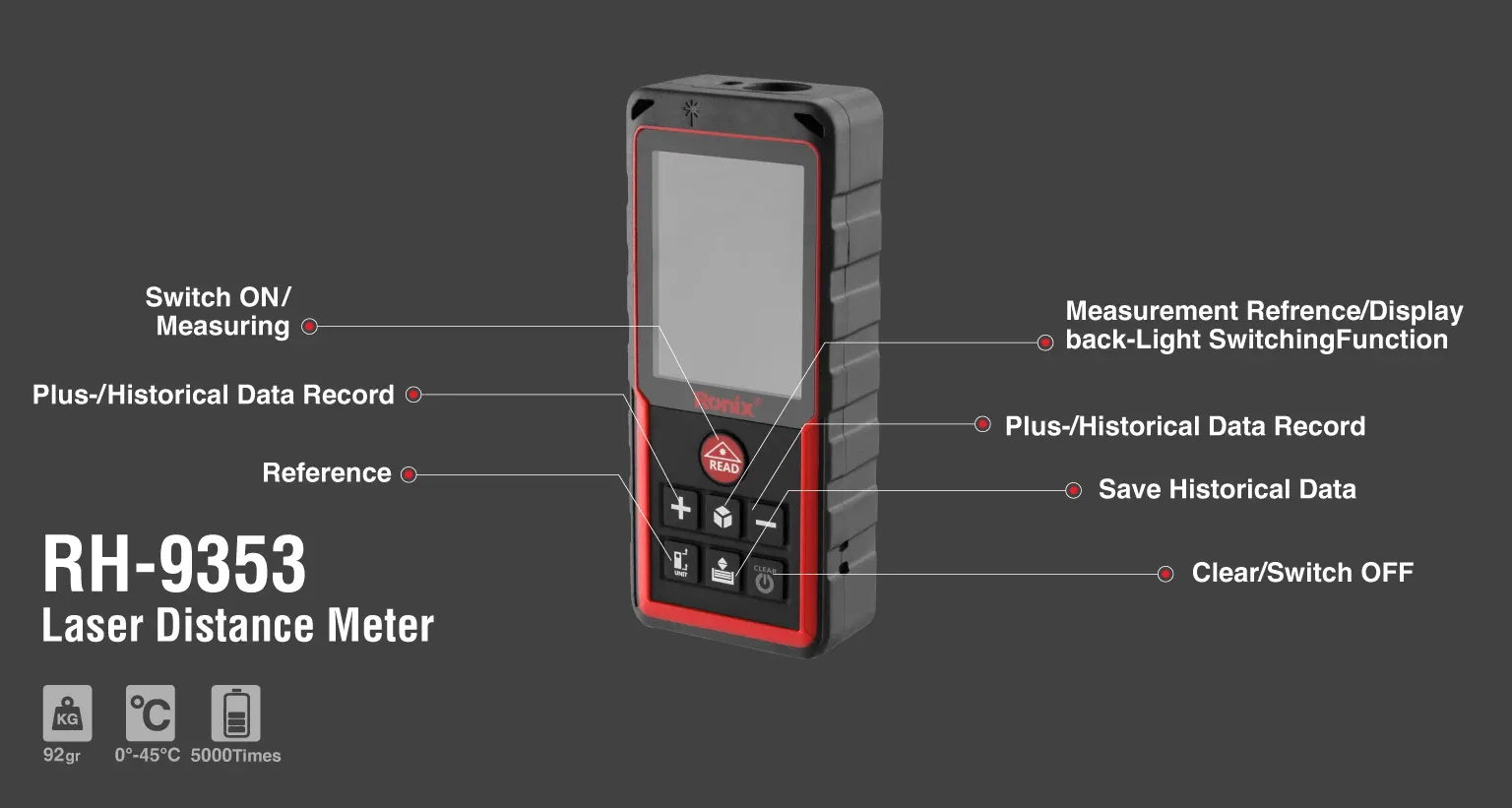 Laser Distance Meter 100M