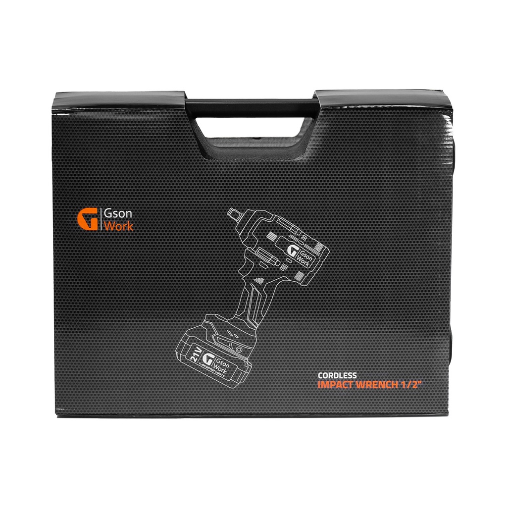 Cordless Impact Wrench 1/2" 1200 N.M, 2pcs 21V 4,0AH