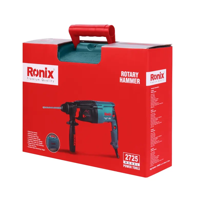 Ronix Rotary hammer 850w-26mm-5500 BPM