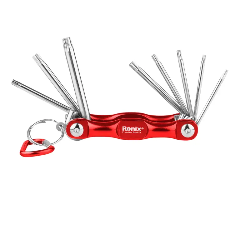 Aluminium Folding Torx Key Set 8pcs