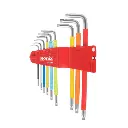 Многоцветный сверхдлинный набор ключей Torx (9шт)