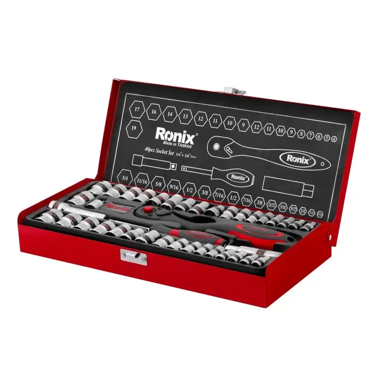 Socket Set 40Pcs  ¼" & 3⁄8"