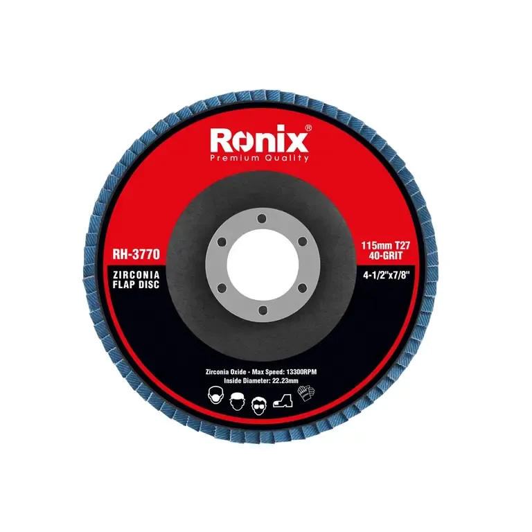 Zirconium grinding flap disc 115mm-40grit