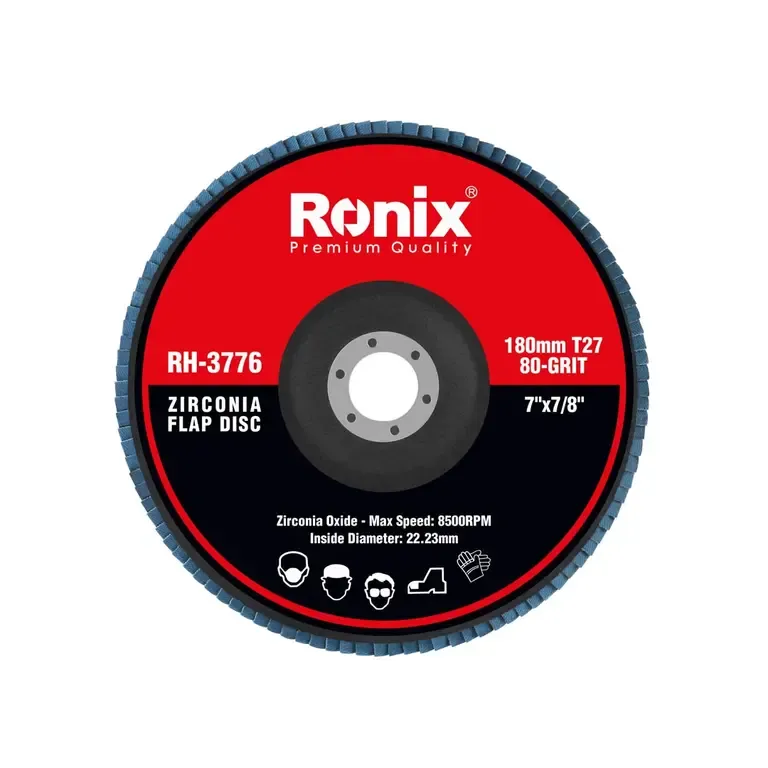 Zirconium grinding flap disc 180mm-80grit
