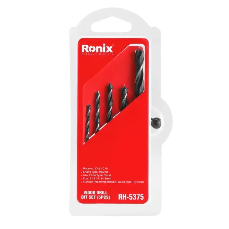 Wood Drill Bit Set 5pcs C45/C70