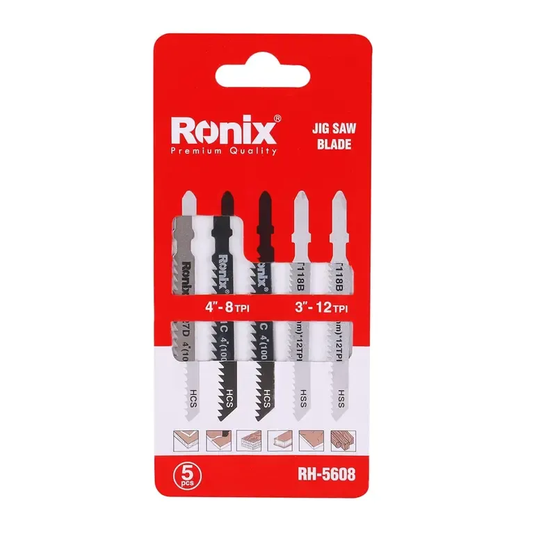 Jigsaw Blade set (5pcs) T-SHANK MIXED