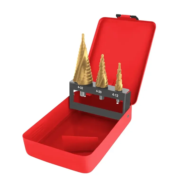 Spiral Step Drill Bit Set 3pcs