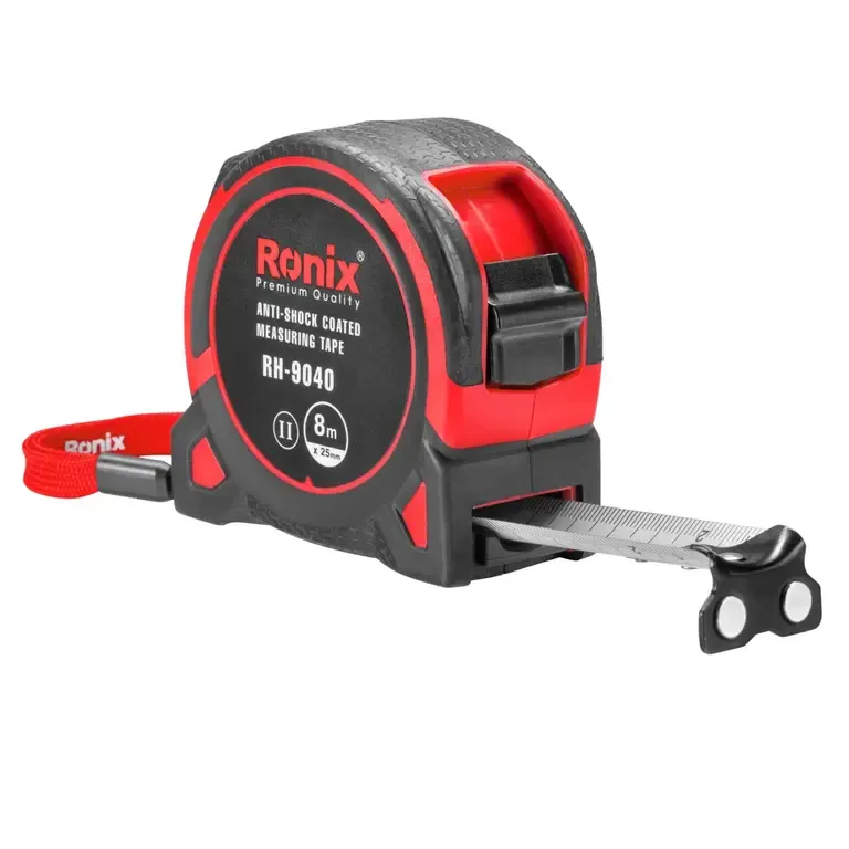 Anti-Shock Coated Measuring Tape 8 meter