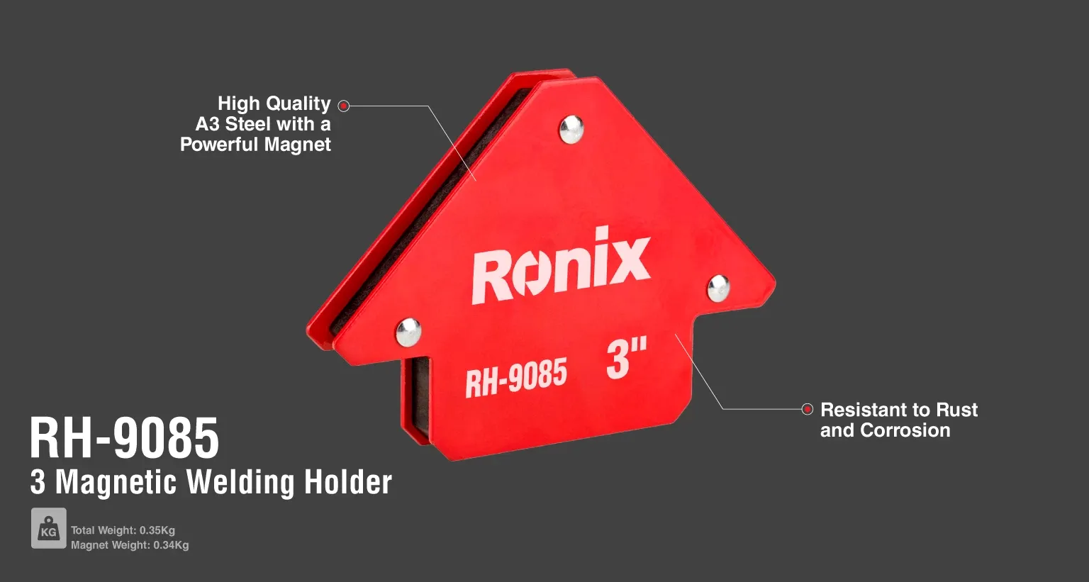 3" Magnetic welding holder