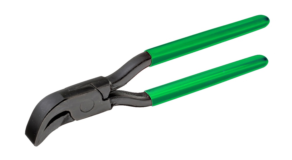Rounded clinching pliers 45° angled, insertion depth 42 mm, jaw width 22 mm